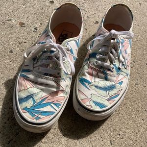 Tropical pastel vans. Good shape and super cute!